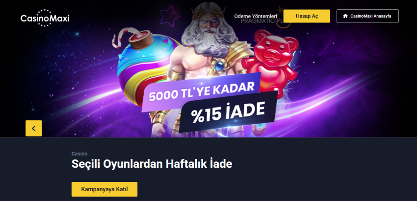 Casino Maxi'den 5.000 TL İade Bonusu